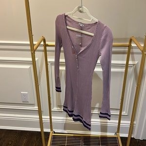 Lavender Free People BodyCon Thermal Dress